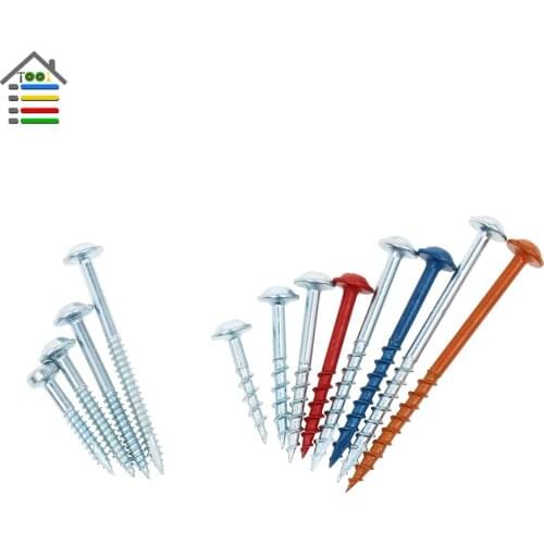 Wood Joints Screw Pocket Hole Jig 25 32 38 50 63mm Coarse Fine Thread Self Tapping Screws Anti-corrosion for Damp or Wet Project