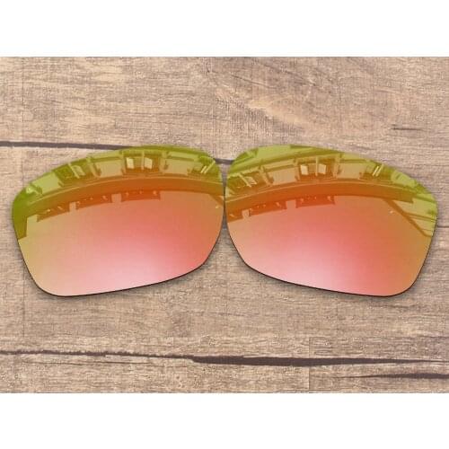 Vonxyz Peach Gold Mirror Polarized Replacement Lenses for-Oakley Sliver Frame