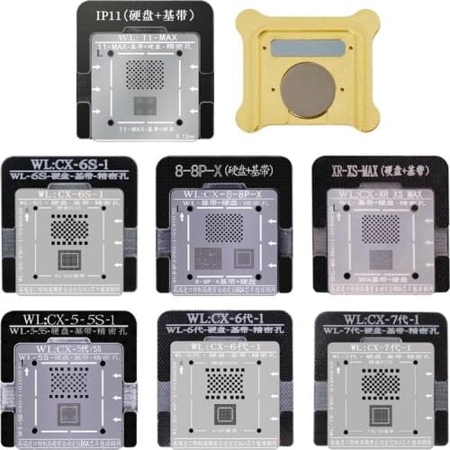 WL NAND Baseband IC BGA Reballing Stencil Positioning Mold for iPhone 6 7 8 X XS XR XSMAX 11