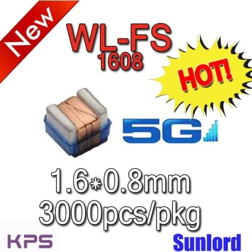 WL1608FS ②Wire Wound Chip Ferrite Inductor Camera 5G AI 3C Phone Video Audio Computer Mobile Communication Electronic devices