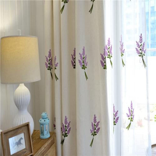 2021 New Jasmine Semi-shade Cotton Linen Curtain Modern Minimalist Nordic Suitable for Bedroom Living Room Curtain Kitchen