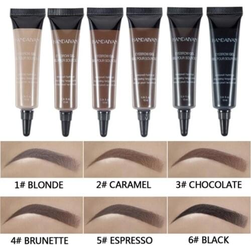 6 Colors Liquid Eyebrow Cream Waterproof Long Lasting Cream Eye Brow Cream Eyebrow Makeup Cosmetic TSLM1