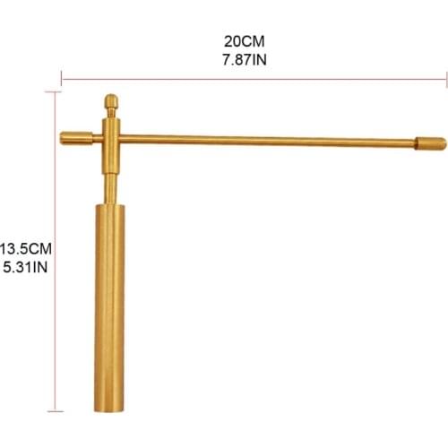 1 Pair Dowsing Rods,Retractable Metal Feng Shui Probe Tool for Water Treasures Q84D