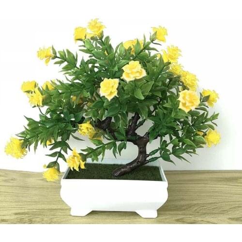1pc Potted Flower Artificial Lifelike Decorative Fake Potted Plant Table Ornament Festival Party Universal Home Decoration