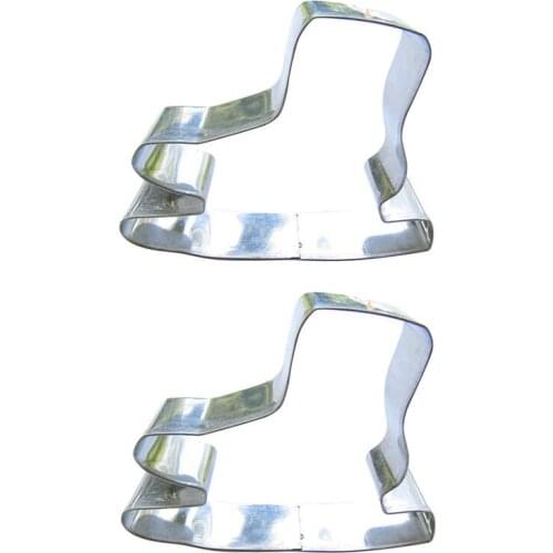 Skates shape 2 piece biscuit cutting molds, baking tools, cake decorating soft candy tools