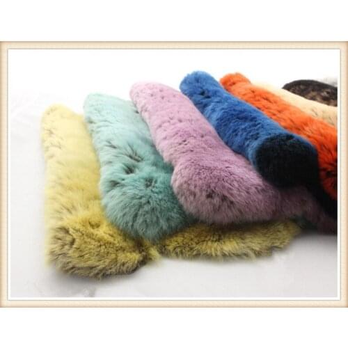 30peces/lot free shipping wholesale Rex fur / real Rex Pelt fur/ genuine Rabbit fur hair length 20mm/ genuine leather raw color