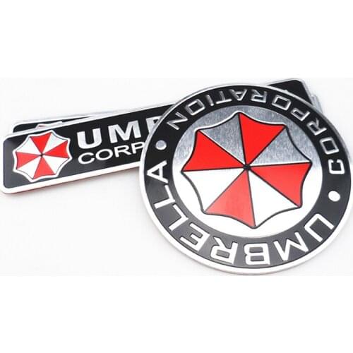 3D aluminum alloy biohazard umbrella car sticker FOR Buick Regal Lacrosse Excelle GT/XT/GL8/ENCORE/Enclaves/Envision