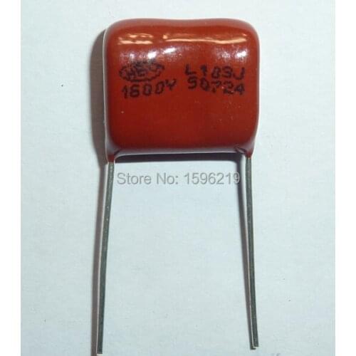 50pcs CBB capacitor 103 1600V 103J 1.6KV 0.01uF 10nF P15 CBB81 Metallized Polypropylene Film Capacitor