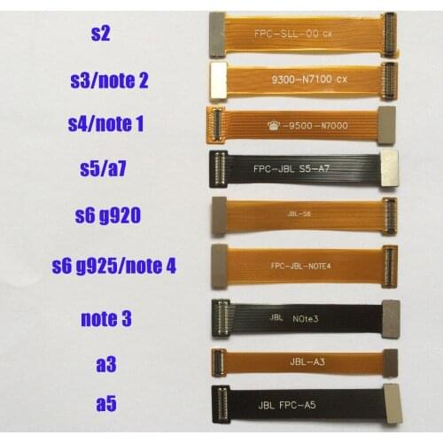 9Pcs LCD Touch Screen Digitizer Flex Extension Test Tester Cable for Samsung Galaxy S2 S3 S4 S5 S6 S6 Edge Note 1 2 3 4 A3 A5 A7