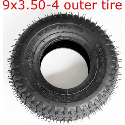 9x3.50-4 outer Tire Inner Tube 9 inch Wheel Tyre for Turf Rider Tread Lawnmower Golf ATV Pocket Bike Go Kart Mobility Scooter