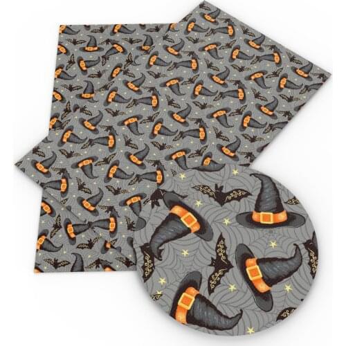 David accessories 20*33cm Fine Glitter Halloween Faux Synthetic Leather For Bow-knot bags Wallet Scrapbook DIY,1Yc12131