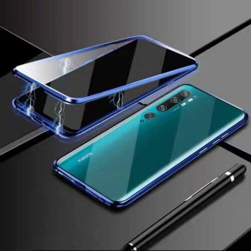 Aluminum Metal 360 Full Protective Phone Case for Xiaomi Redmi 10X 7 7A 8 8A 9 9A K20 K30 Pro Single Tempered Glass Back Cover