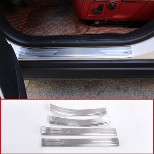 Car-Styling 304 Stainless Steel Door Sill Scuff Plates Protector Cover Trim Auto Accessory For Maserati Levante 2016