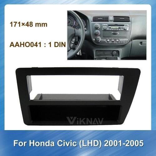 Car Radio Stereo Fitting installation Fascia For HONDA Civic 2001-2005 LHD Stereo Frame Fascias Panel Facial DVD CD Dash Bezel