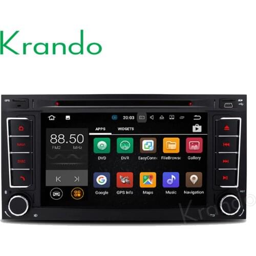 Krando 7" Android 8.0 car audio radio player for Vw Touareg T5 TRANSPORTER multivan 2004-2011 navigation multimedia system