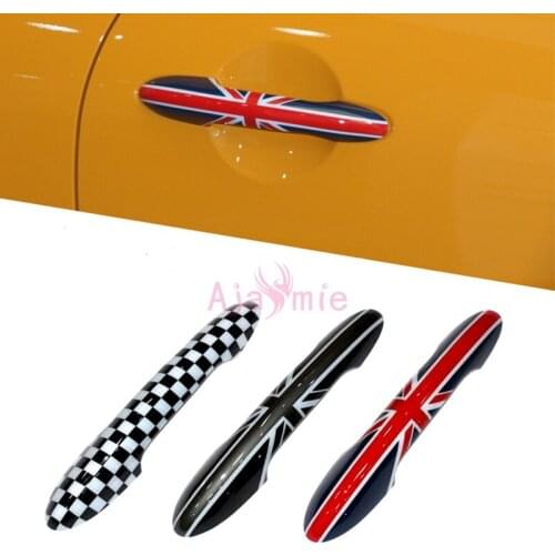 For BMW Mini Cooper Clubman Countryman Door Handle Cover Grab Protector Panel Sticker Car Styling Accessories