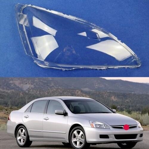 For Honda Seventh Generation Accord Headlight Shade 2003 2004 2005 2006 2007 Accord Transparent Glass Headlight Shell Shade