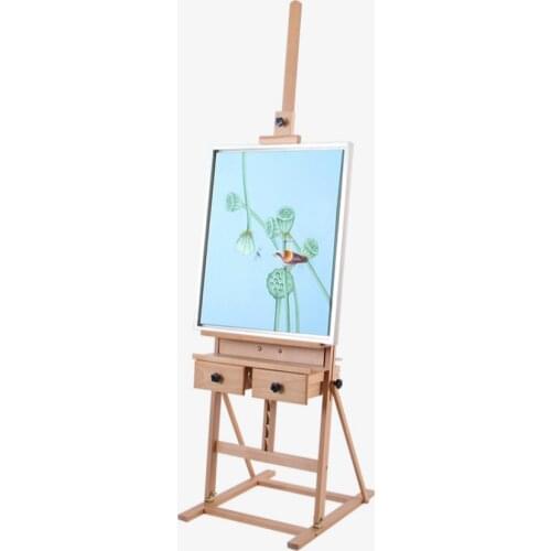 Double Drawer Easel Caballete De Pintura Oil Paint Artist Easel for Painting Cajoneras De Madera Wood Easel Stand Art Supplies