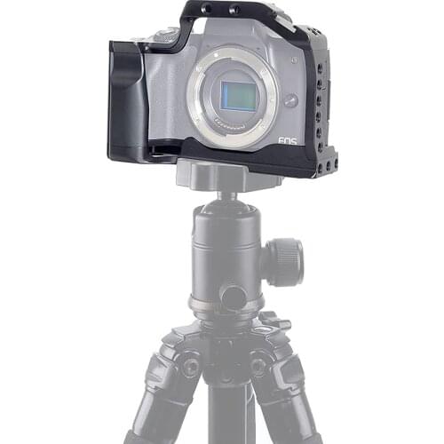 FOTGA Aluminum DSLR Camera Cage Filmmaking Stabilizer Rig Extension Frame for Canon EOS M50 Mark II/M50/M5 Mirrorless Camera