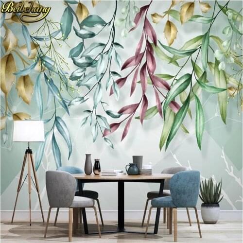 Beibehang Custom Photo Wallpaper 3D Tropical Plant Leaves Murals Living Room Bedroom Home Decor Wall Painting Papel De Parede 3D