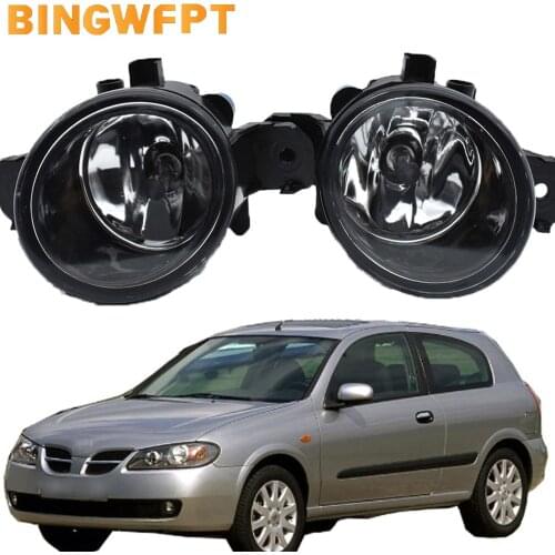 2Pcs For Nissan Almera 2 Hatchback N16 2001-2006 Halogen Fog Lights Fog Lights