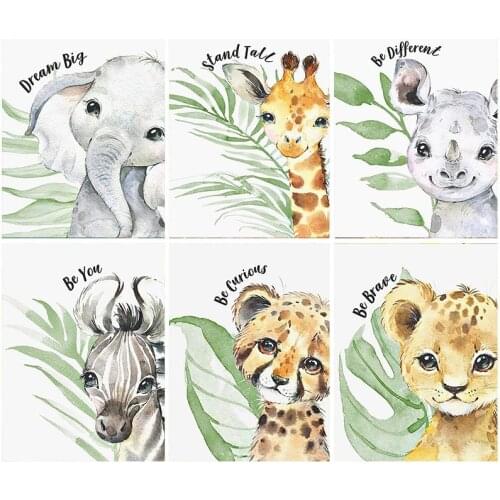 GATYZTORY Animals DIY Painting By Numbers Modern Wall Art Picture Acrylic Coloring City Paint On Canvas For Home Decors Artwork