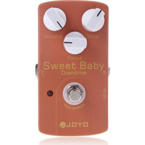 Joyo JF-36 Sweet Baby Electric Guitar Effect Pedal with Low Gain Overdrive Effect & Focus Knob guitar accessories guitar pedal
