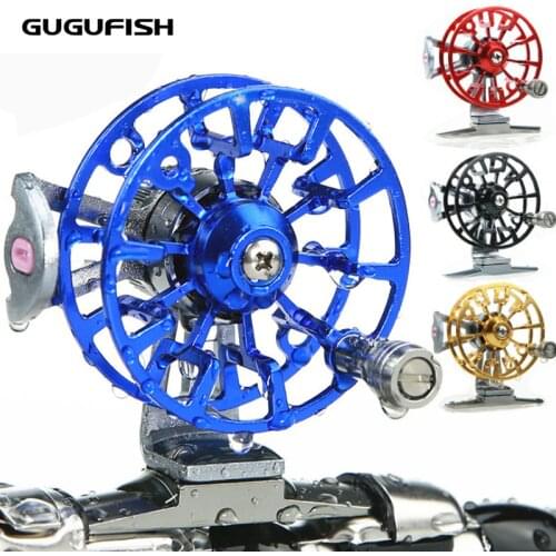 GUGUFISH All metal fishing wheel Raft wheel Gear Super Light Raft Fly Ice Sea Fishing Reels