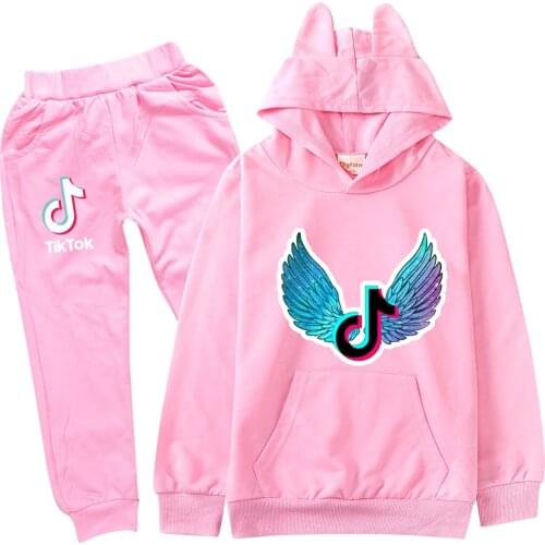 TIK TOK 2-16 Years Baby Clothing Sets girls/Boys Tracksuits Kids Sport Suits Hoodies Top +Pants 2pcs Set