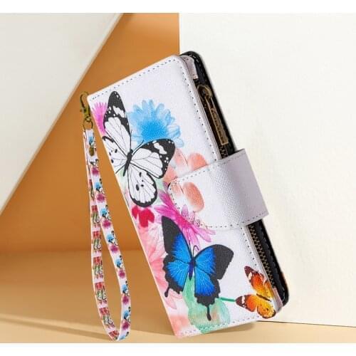 Zipper Wallet Leather Case For Huawei Y7P Y6P Y5P Y9 Y7 Y6 Y5 Prime 2019 Card Slot Flip Stand Cover Mobile Phone Bag Fundas