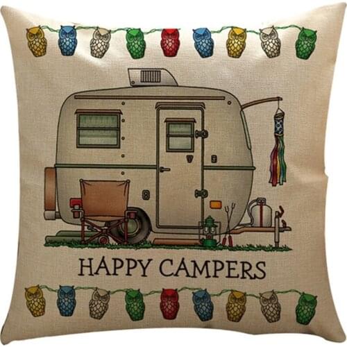 Best Selling Fashion Style Cushion Cover Models Linen Pillows Sofa Bedroom Pillowcase New Creative Car Truck Series Linen Car