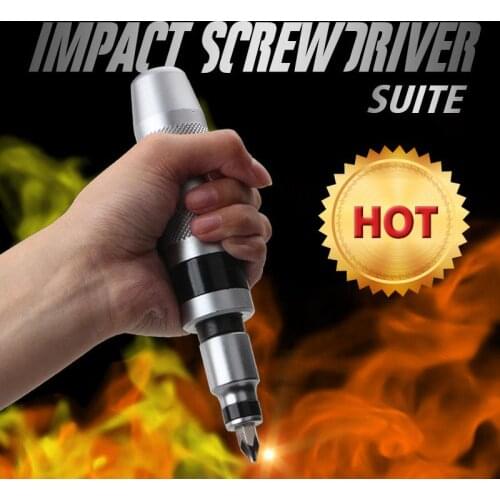Impact Screwdriver Suite 7pcs/set Multi-purpose Heavy Duty Shock screw Driver Chisel Bits Tools Socket Kit Impact Screwdriver