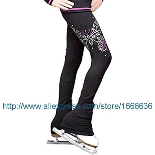 Hot Sales Ice Skating Dresses For Girls Beautiful New Brand Vogue Figure Skating Trousers Competition KZ2019