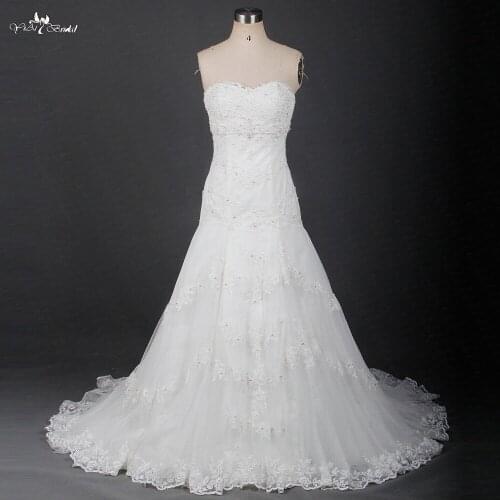 RSW1227 Dropped Waistline Sweetheart Neckline Sleeveless Vestido De Noiva