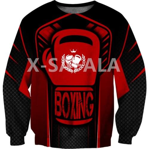 Boxing sport red 3D All Print Plus Hoodie Man Women Harajuku Outwear Zipper Pullover Sweatshirt Casual Unisex Jacket 3