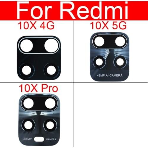 Rear Glass Lens For Xiaomi Redmi Hongmi 10X 4G 10X 5G Main Back Camera Lens Glass With Sticker Tape Repair Parts