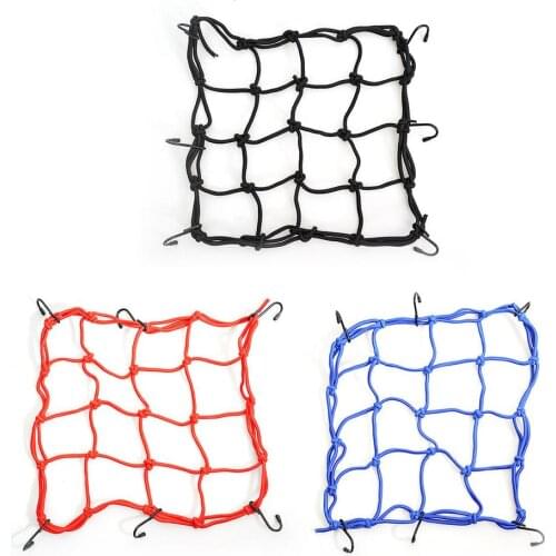 29*29cm Heavy-Duty Elastic Motorcycle Luggage Net Helmet Holder Tank Mesh ATV Bike Cargo Bungee Scooter Net Helmet Holder