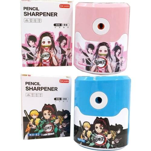 Anime Demon Slayer Kimetsu No Yaiba Rotary pencil sharpener pencil school accessories stationery gift Kamado Tanjirou Nezuko