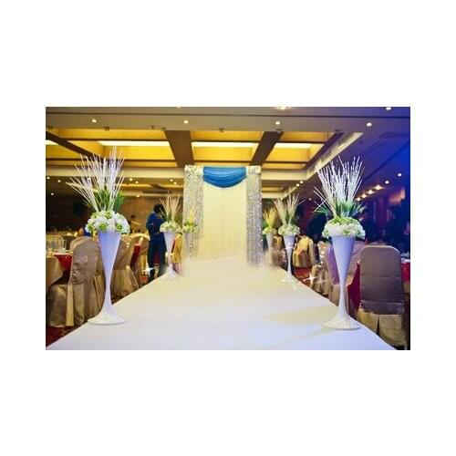 60cm Tall Aisle Road Leads Metal Flower Vases Wedding Decoration