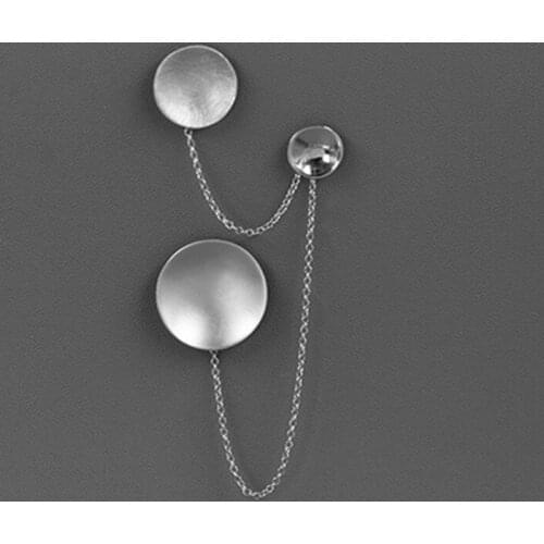 S.EAST SUN 925 Sterling Silver Handmade solar system planetary geometric brooch, womens party wedding fashion jewelry gift