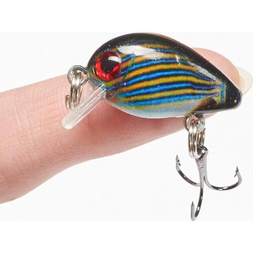 1.5g Crank Wobblers Fishing Lure Mini Minnow Crankbait Painted Pesca Fishing Lures Bait Floating Hard Bait Jerkbait 3d Eyes