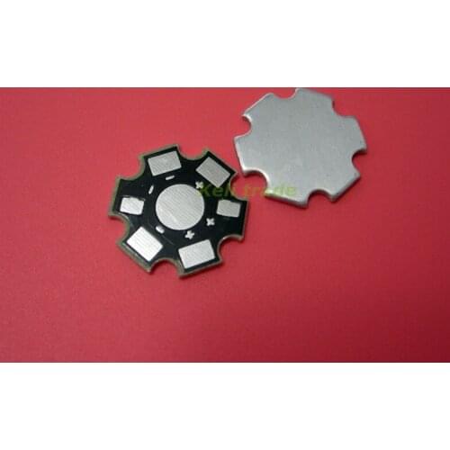 100pcs/lot 1W 3W 5W High Power LED Heat Sink Aluminum Base Plate Lamp beads radiator