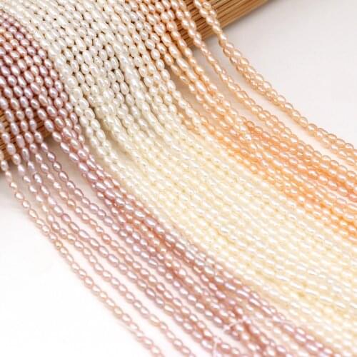 2.5-3mm Natural Freshwater Pearl Light Beads Simple and Elegant DIY Female Jewelry Making Three Colors Available