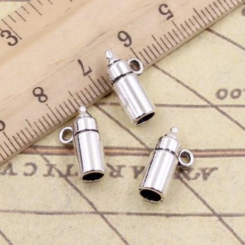 20pcs Charms Feeding Bottle 15x5x5mm Tibetan Bronze Silver Color Pendants Antique Jewelry Making DIY Handmade Craft