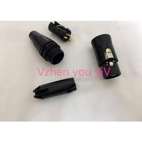 20PCS/lot FOR NEUTRIK brand connector 10PCS NC3MXX & 10PCS NC3FXX Male et femelle Un ensemble 3 Broches XLR Connecteur avec