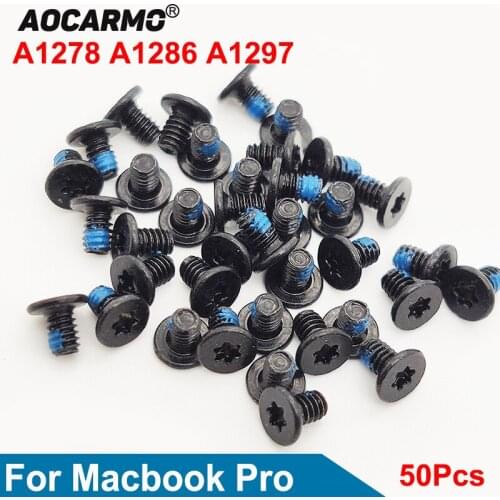 Aocarmo 50Pcs/Lot For MacBook A1278 A1286 A1297 13" 15" 17" Inside Motherboard Screws Bolt Replacement Parts