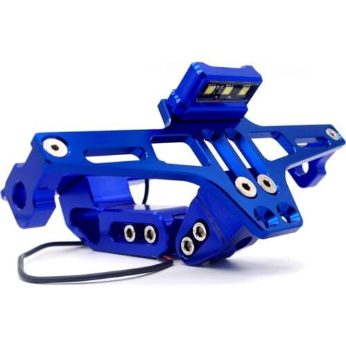 BKBAT Motorcycle License Plate Holder Moto Rear Tidy Bracket With Led Lamp For support de plaque moto s1000xr xt660x