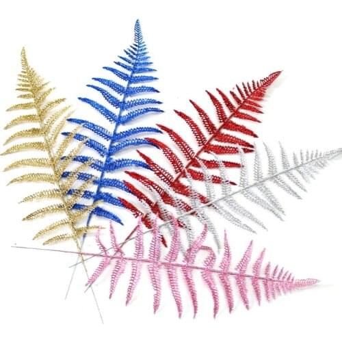 Christmas Tree Decoration Leaf Fashion Glitter Leaves Christmas Decoration Flower Party Wedding Supplies New Year Gifts