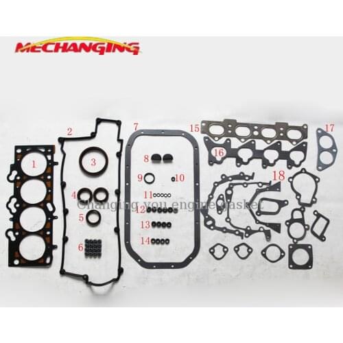 G4GM G4GF G4DM For HYUNDAI ELANTRA LANTRA TIBURON COUPE 16V Engine Rebuilding Kits Full Set Engine Gasket 20910-23B00 50151100