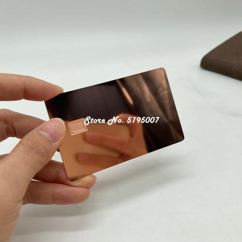 Hot sell factory metal business card with chip